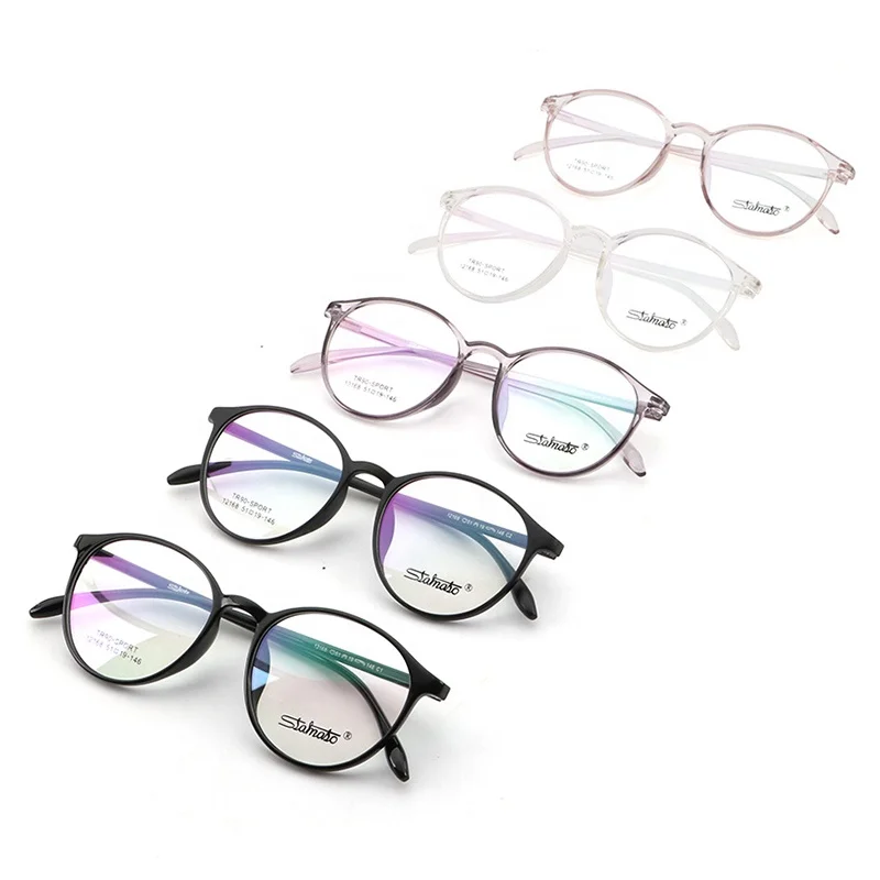 

Shenzhen Factory Wholesale Optical Elegance Round Glasses Tr90 Thin Frames Unisex Latest Design