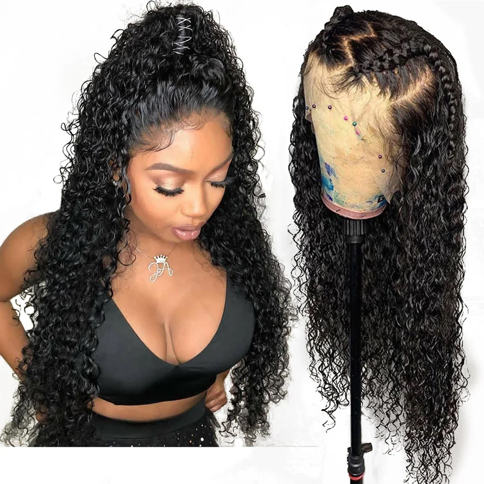 

13x6 Hd Transparent Loose Wave Lace Front Wig 30 32 36 40 Inch Loose Curly Wave Virgin Hair Wig Peruque Glueless Loose Curl Wigs