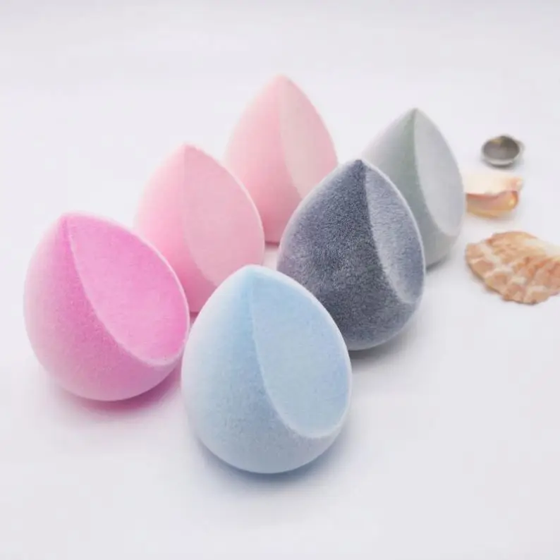 

2019 Make Up Trends Wholesale Microfiber Velvet Beauty Make Up Sponges Blender With Makeup Sponge Packaging Case, Multicolor