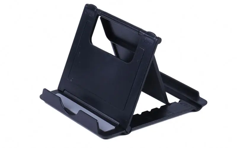 

Universal folding plastic funny cell phone stand holder for desk TOL23 universal desktop cell phone holder, Black