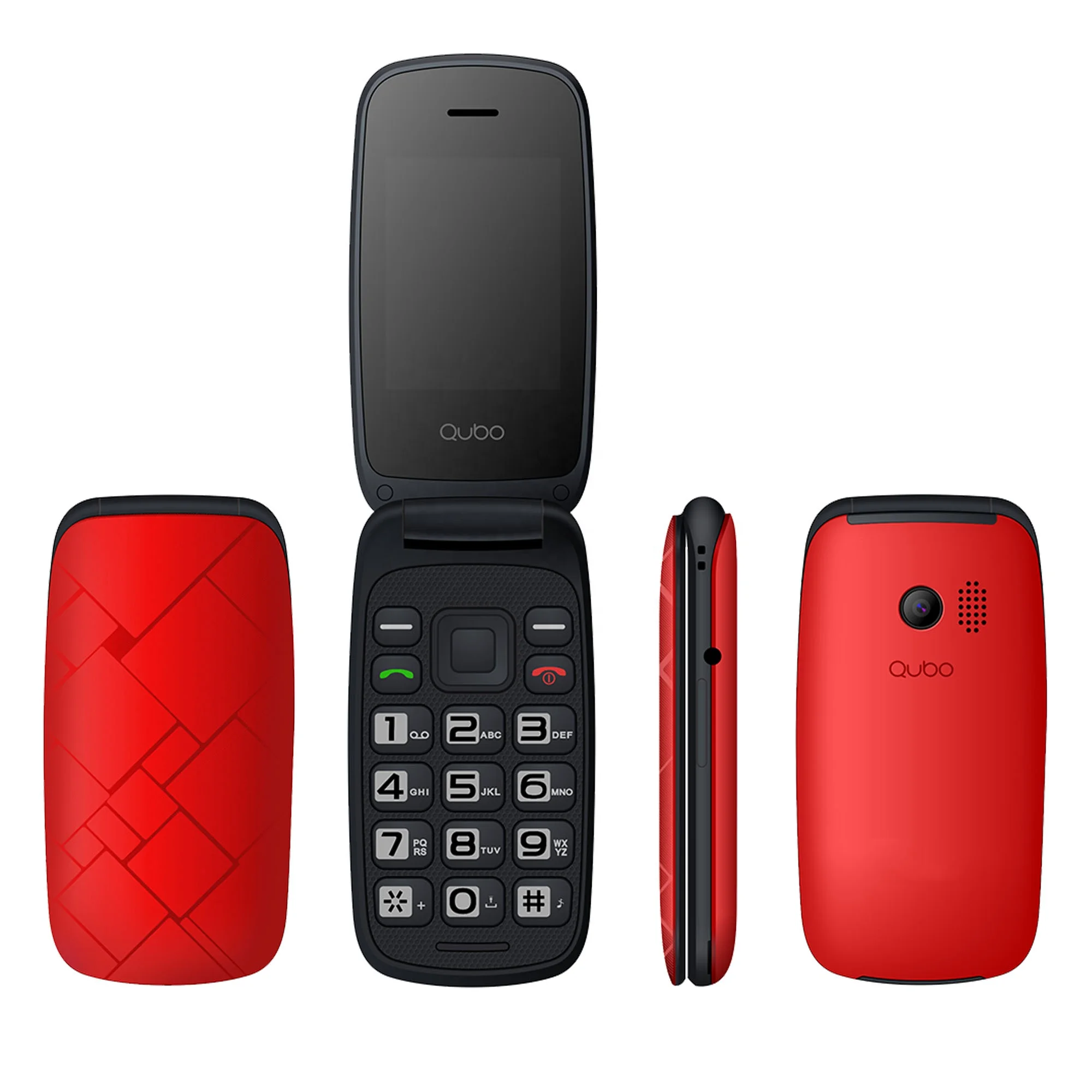 

Classic flip phone with FM radio 2G GSM feature phone