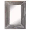 Decorative Wall Mirror Rustic Distressed Natural Carved Wooden Mirror Frames