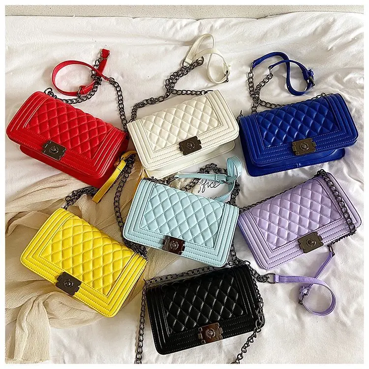 

2020 New custom designer winter velvet luxury fashion girls jelly multi color purses handbags women hand bags bag