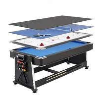 

Factory Direct Rotatable 4 in 1 Multi game Snooker Billiard Tables