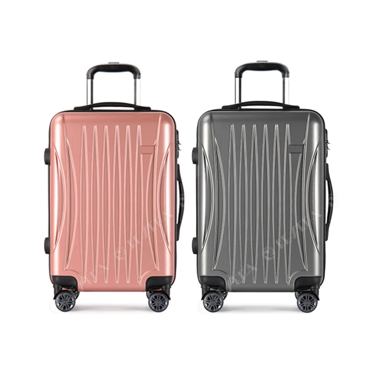 

RESENA Luggage Factory ABS Carry On Hard Shell Suitcase 20" Valise ABS Trolley Luggage, Black, red, pink, grey