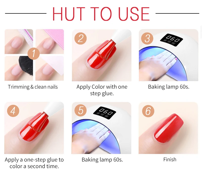 Yinikiz Newest 3 In 1 Gel Nail Polish White Pen One Step Nail Art Gel