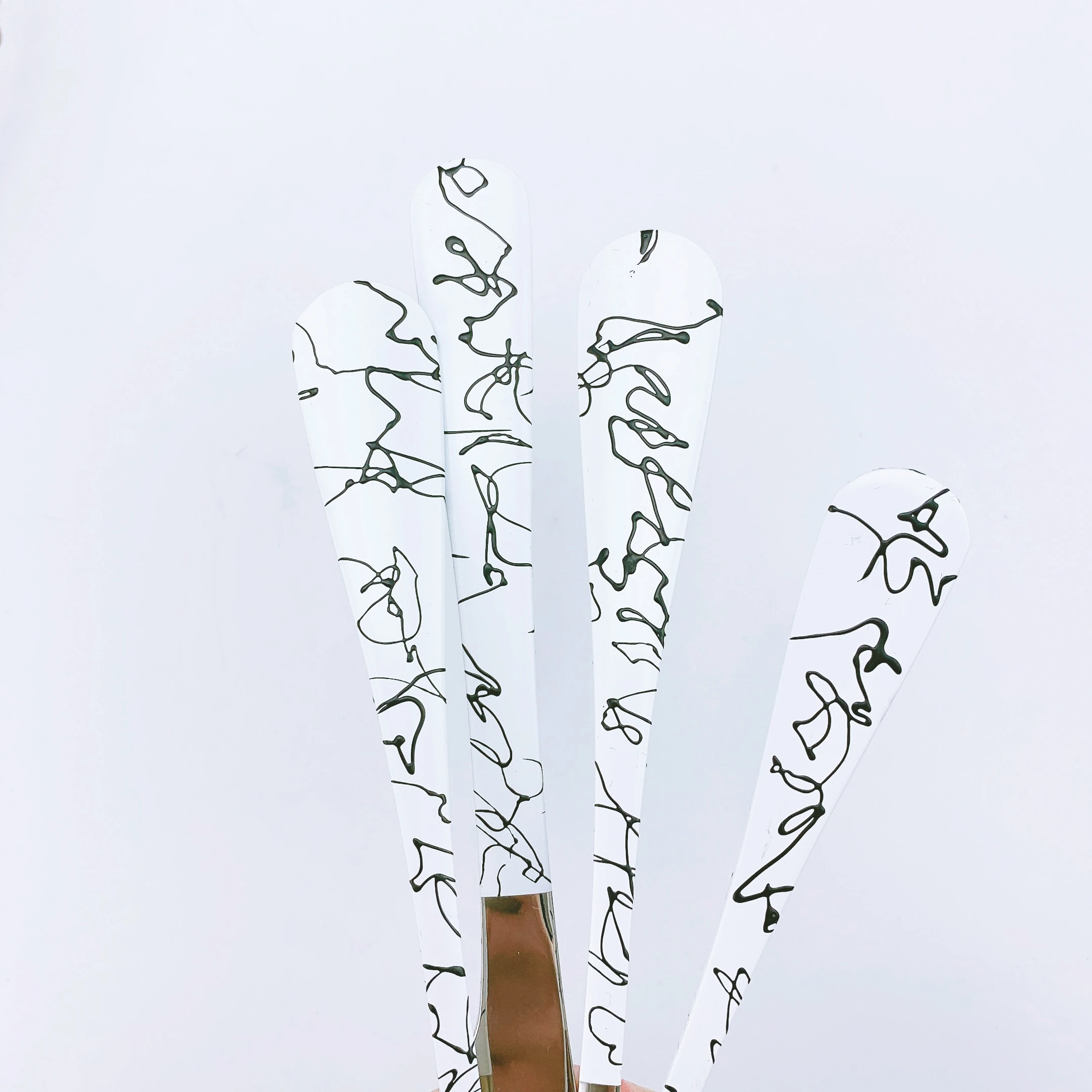 
410 Mirror Silver/white stainless steel Spoon Fork Knife cutlery/flatware/silverware/dinner sets 