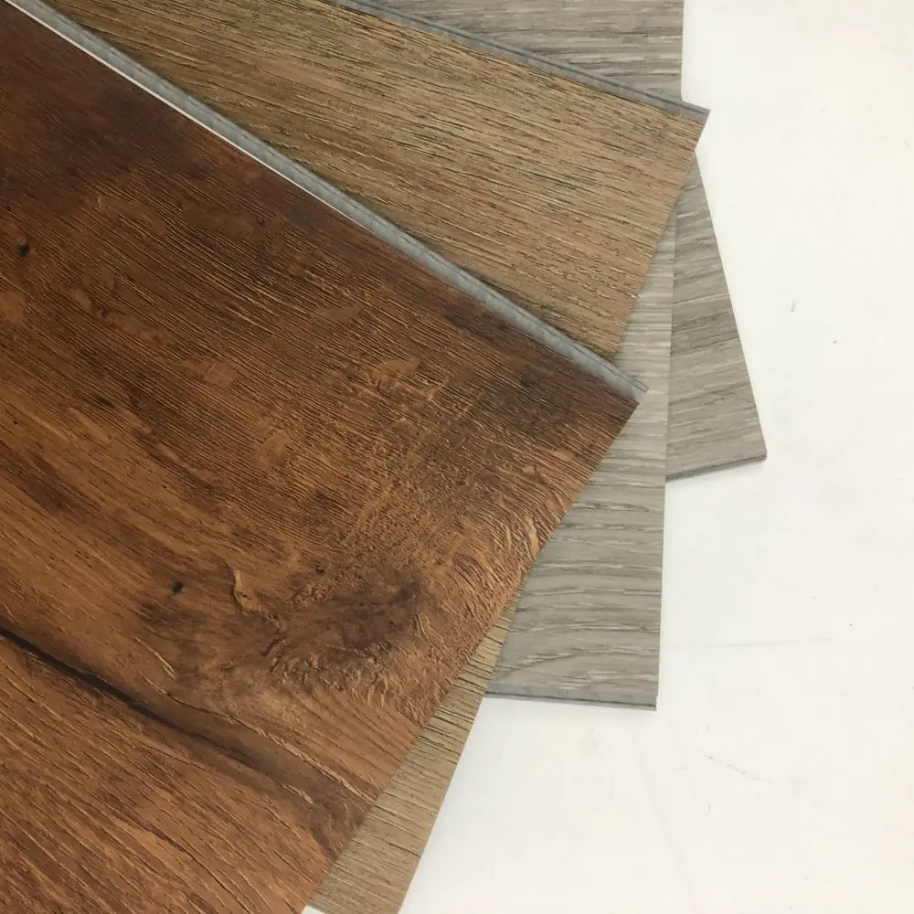 

Super Resistance Anti Scratch piso de vinil SPC Low Prices Brown PVC Click Vinyl Plank Flooring