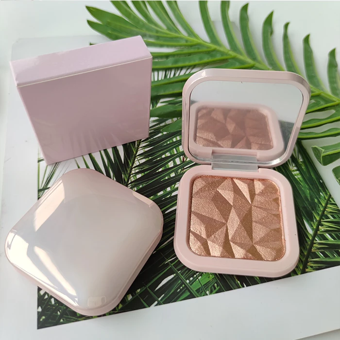 

Wholesale Golden Highlighter Pigmented Diamond Highlighter Private Label Custom Powder Highlighter