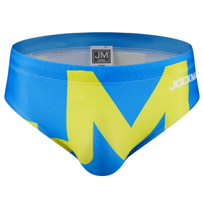 

JOCKMAIL push cup triangle swimming shorts Fashion sexy beach pants, Black