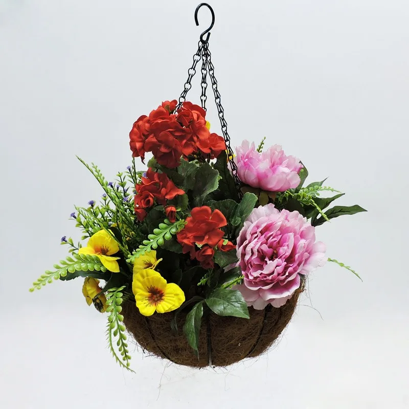 Flower haning basket HB240027-25 US$6.4 MOQ 100PCS
