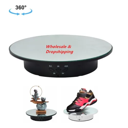 

OEM Wholesale 20cm USB Electric Rotating Turntable Display Stand Video Shooting Props Turntable For Photography Photo Studio