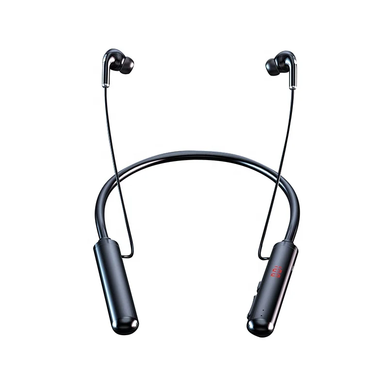 

Digital Display Y99 Headphone BT Magnetic Design Neck Sports Neckband Wireless Headset with TF Card Port 60h Music