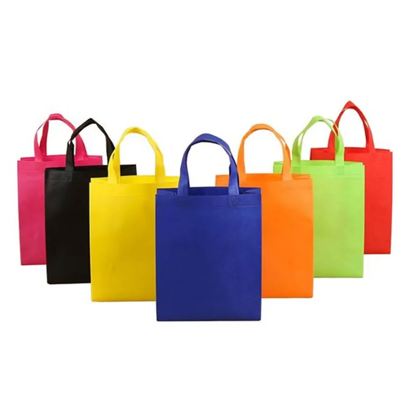 

Ready to Ship Stock Promotional Cheap Colored Eco-friendly Reusable Non Woven Tote Shopping Bag, Blue/red/black/white/green/yellow/customized color