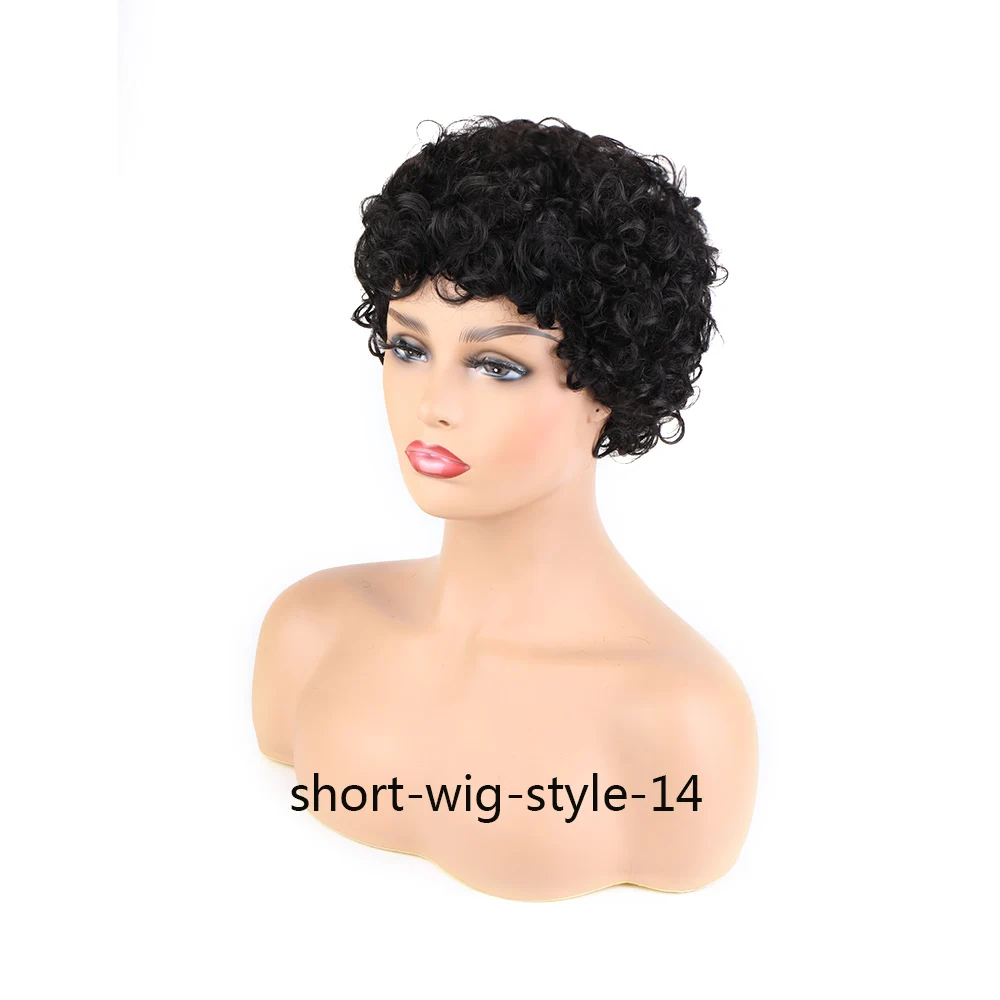 

Wholesale Straight Bob Wig Brazilian Remy Hair Human Hair Wigs For Women Black Color Full Machine Made Wig With Bang