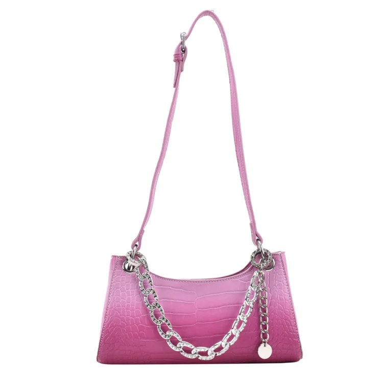 

2021 trendy shoulder bag fashion crossbody underarm bag chain decoration handbag