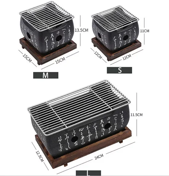 Home Product Chinese Small Tabletop Hibachi Barbecue Grill Commercial