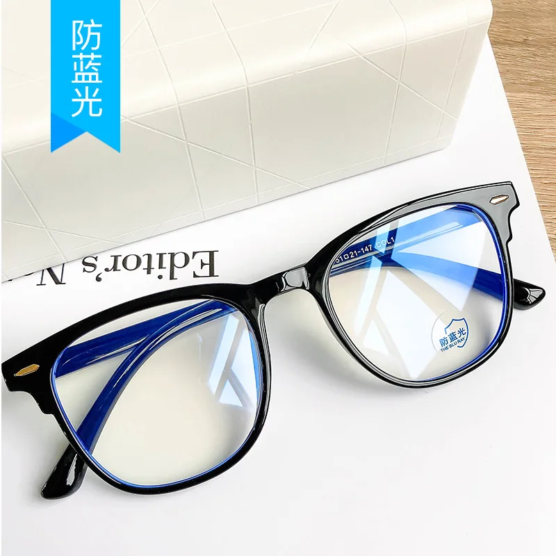 

GD8526 Hot Fashion classic Anti Blue Light Computer Glasses Custom Logo Transparent Women Men Clear Lens Eyeglasses 2021