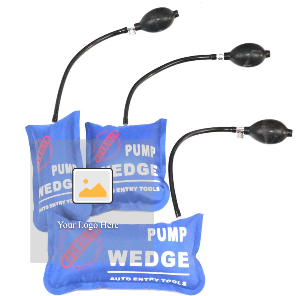 Milageto 3Pcs Heavy-duty Air Pump Bag Wedge Cushion Automotive Inflation Shims 