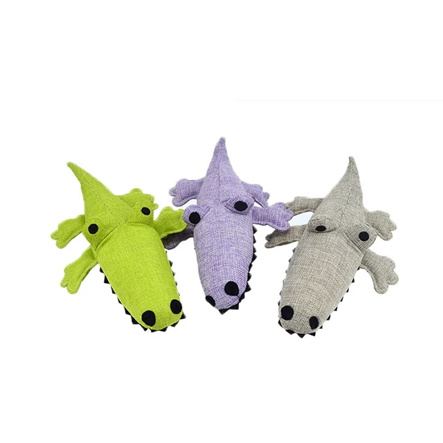 

Pet products bite resistant crocodile toys grinding teeth vocal dog toy manufacturers wholesale educational linen dog toys, Customized color