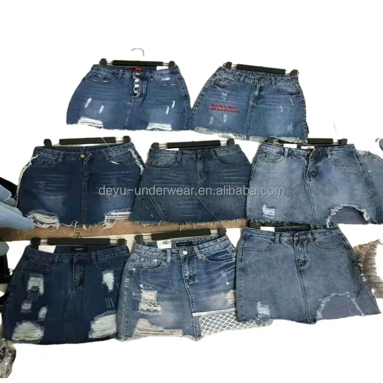 

1.55 Dollar FYK004 Series Size S-XL Jean Material  Patterns Fashional Styles for womens skirts, Mix
