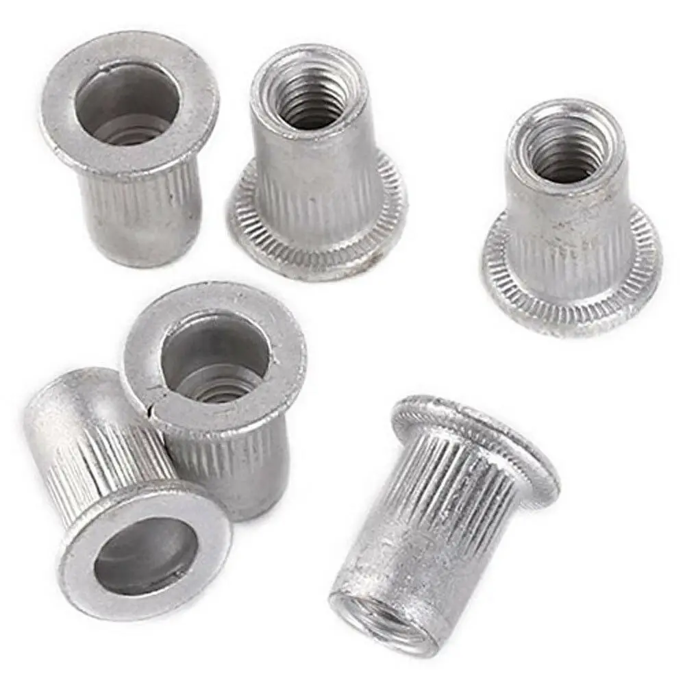 m3 - m12 铝滚花平头铆螺母