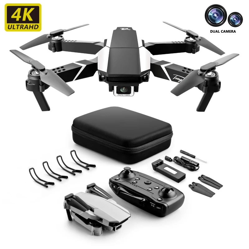 

Drone with hd Camera 2.4GHz Radio Control Toys Unmanned Aircraft Remote Control Helicopter Quadcopter, Black/grey