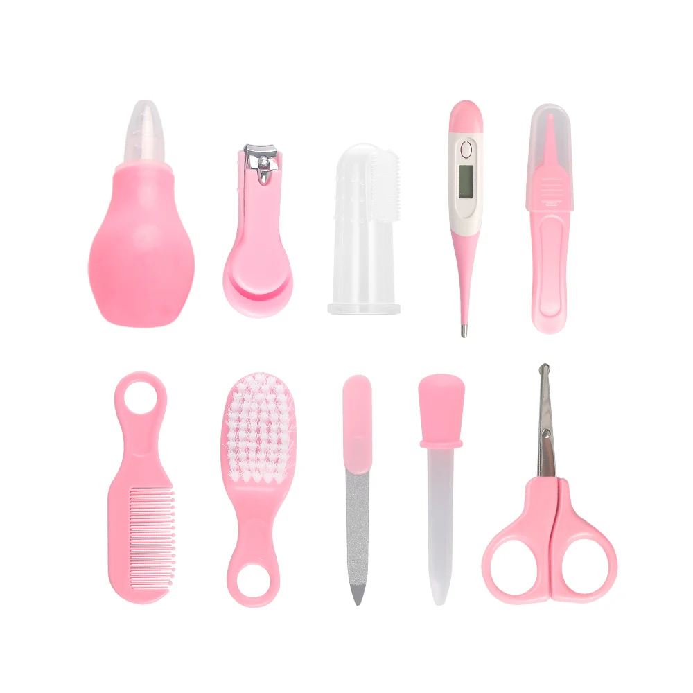 

2022 Newborn 10pcs Baby Nail Care Grooming Kit Set High Quality Safety Baby Health Care Kit