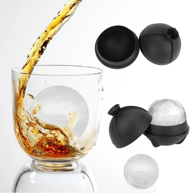 

6 cm Ball Ice Molds DIY Home Bar Party Cocktail Use Sphere Round Ball Ice Cube Makers Kitchen Ice Cream Moulds, Blue