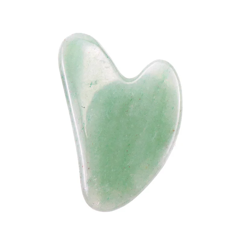 

Beauty products Body Rose Quartz Jade Stone Gua Sha Scraping Massage Board Tool Set jade Scraping Massager Guasha Face, Green