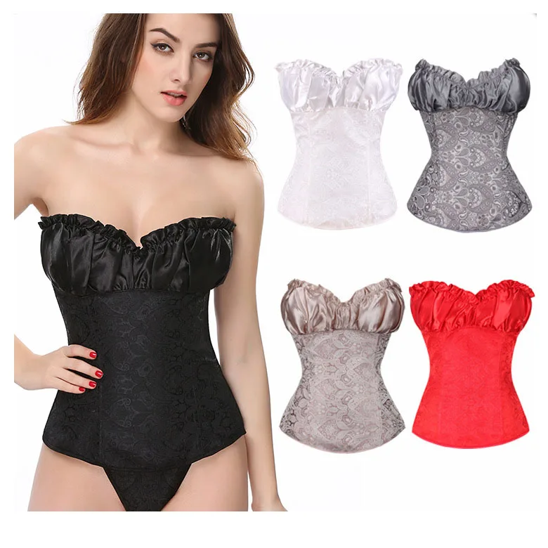 

Ladies Elegant Tight Corset Top Back Bandage Vest Post Partum Shaper Fat Woman Waist Control Girls Sexy Shapewear For Dress, 5 colors as picture