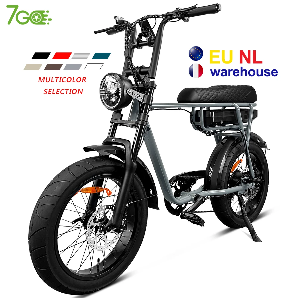 

7Go EB4 EB2 EU warehouse stock electric bicycle 750W/500W Brushless motor 20inch electric bikes fat tire ebike