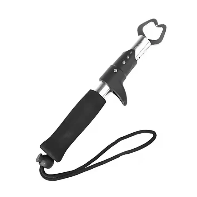 

Portable Fishing Gripper Stainless Steel Fish Lip Grip Handle Fishing Lip Grip Fishing Tackle Tools, Black