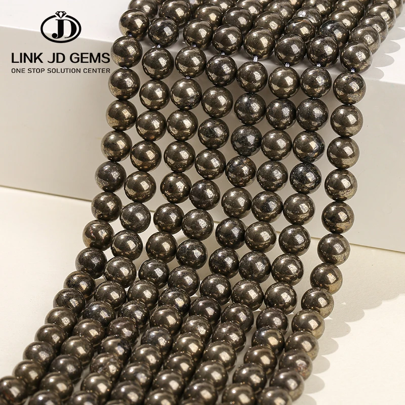 Wholesale Diy Charm Beads 3-16MM Pick Size Natural Pyrite Beads Faceted Fancy Gemstone Beads For Jewelry Making