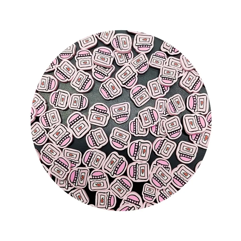 Bulk 500g 3D Cute Wishing Bottle Shape Polymer Clay Sprinkles Slices for Nail Art Slime Charms Scrapbook DIY Crafts Making