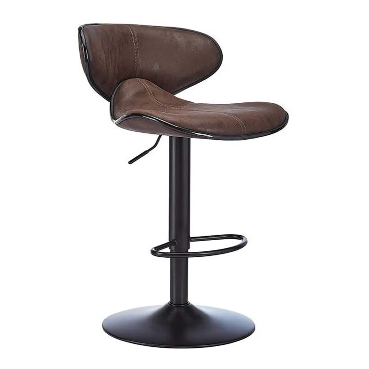 

Modern Design Adjustable Leather Surface Swivel Bar Chair Stool