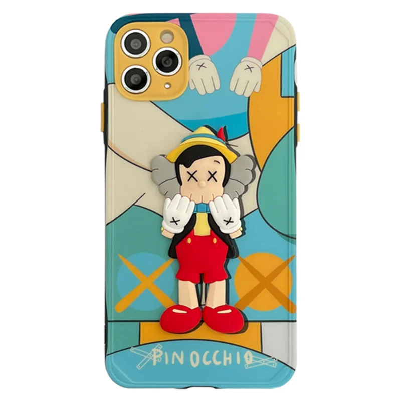 

2021 Aesthetic Unique 3D Cartoon Protective Silicone Phone Case For iPhone 12 Pro Max 11 X XS XR iPhone12 Cover Shell Coque Sets