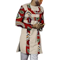 

WYN607 Hot Sale Custom Autumn New Designs Male Shirt Men Long Sleeve Shirt casual African print men clothes African Clothing