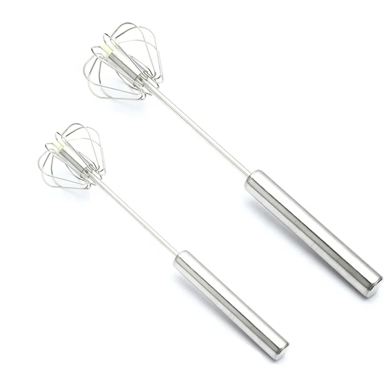 

Stainless Steel Semi-automatic egg Beater Egg Mixer Whisk Kitchen Egg Tools