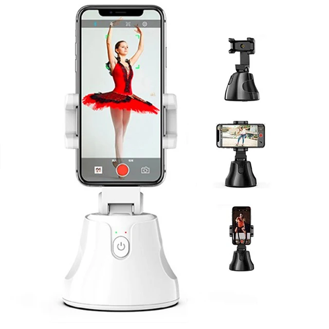 

Universal Portable Handheld Gimbal Stabiliser For Phone Holder Cycle 360 Degree Face Tracking For iOS Android Gimbal, Black/white