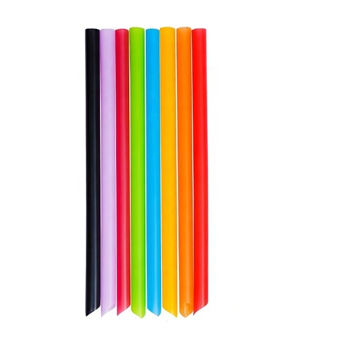 

Bubble tea pla straws smoothie straws 12mm 10mm 8mm 6mm 5mm 3mm pla straw 100% biodegradable, Original color or customized color