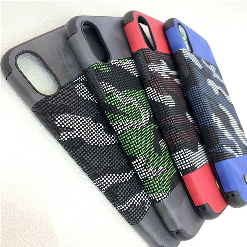 

For iphone 11 2019 case good quality TPU Leather phone case with luxury military texture design cell phone case leather