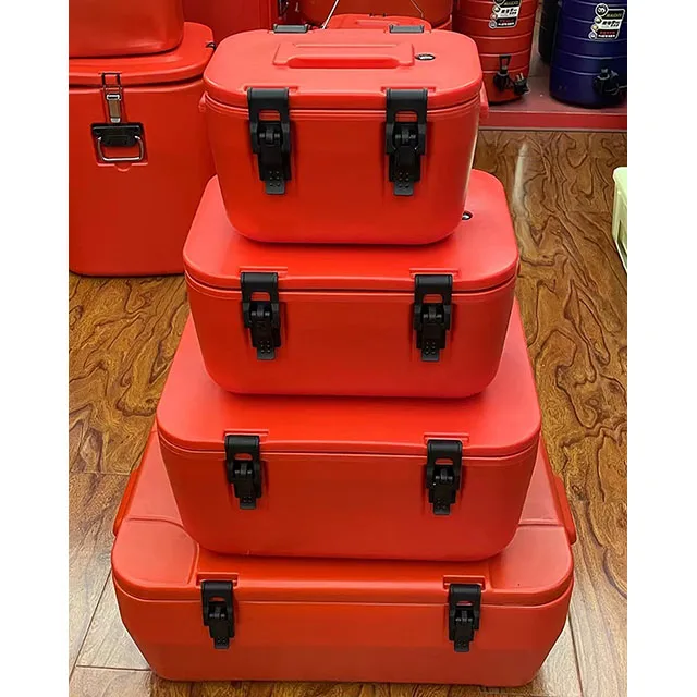 4pcs Ser 8/15/28/40L Insulated Box Travel Vehicle Fishing Large Portable Ice Bucket Box Cooler Box for Camping Casserole