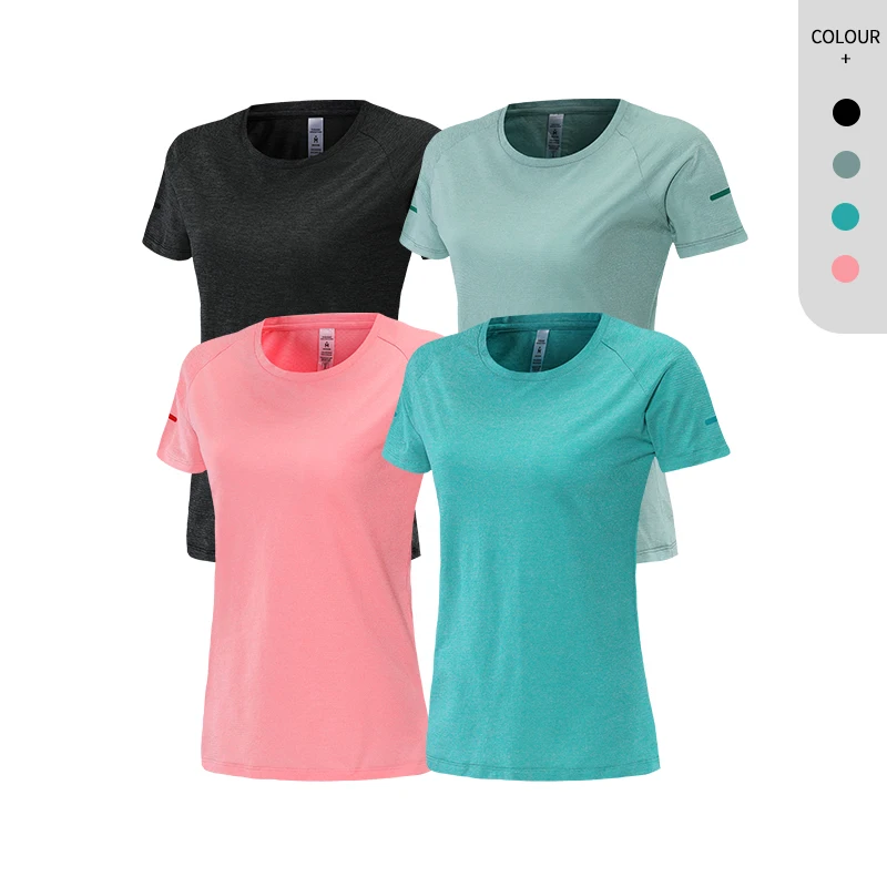 

Woman T Shirt Yoga Sportswear Quick Dry Training Workout Shirts Custom Women Running Exercise Shirt