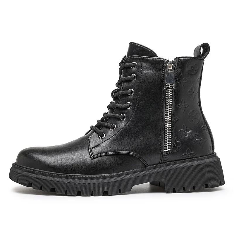 

Manufacturers Supply Attractive High-gloss High-top Casual Shoes Male Doctor Martin Shoes Spring Boots for safety and cool