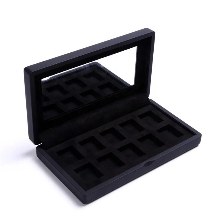 
Luxury wooden Eye shadow Cosmetic box Makeup Box with Mirror 