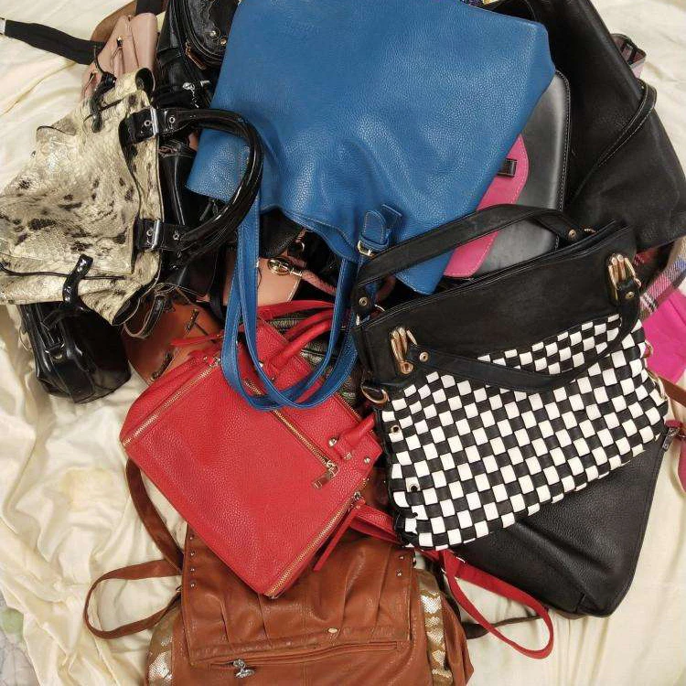 

Manufacturer Wholesale Ladies Used Bags Second Hand Bags, Mix color used bags