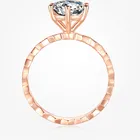 2020 fashionable 18k gold all-match lush moissanite ring for wedding