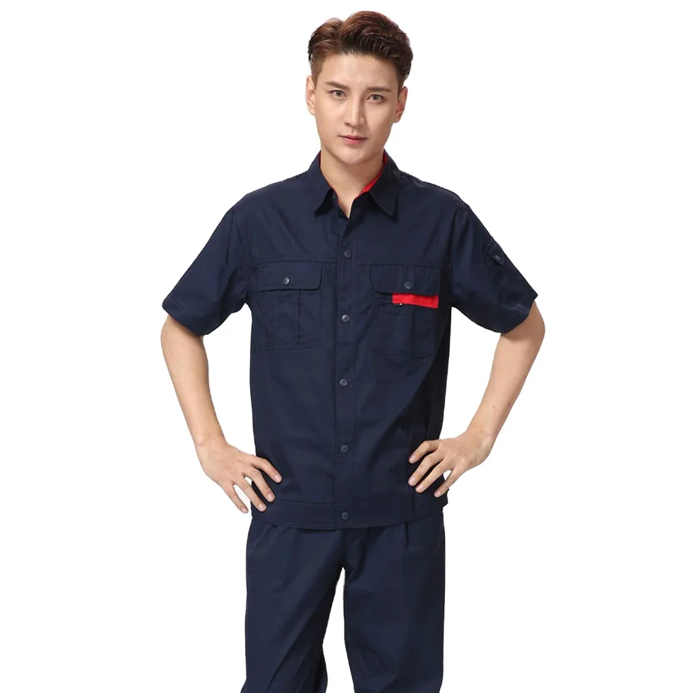 

High quality wholesales summer workwear working clothes for men, Red,dark blue,gray,yellow,etc