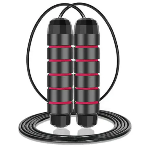 

Amazon Hot sale Adjustable speed Heavy Weighted steel wire Exercise Skipping Jump Rope, Black/green/red/blue